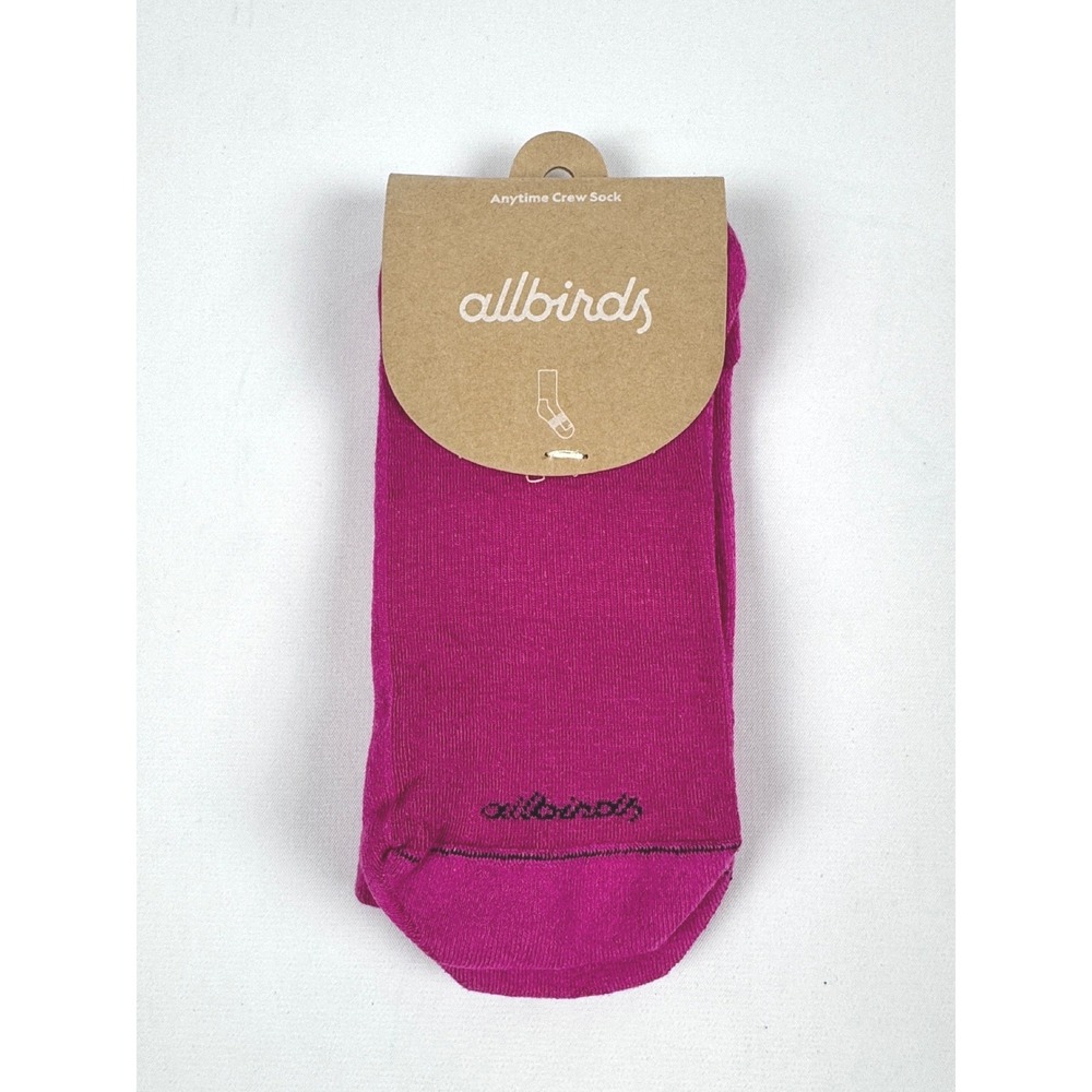 Allbirds Anytime Crew Sock Bloom Pink Size Medium